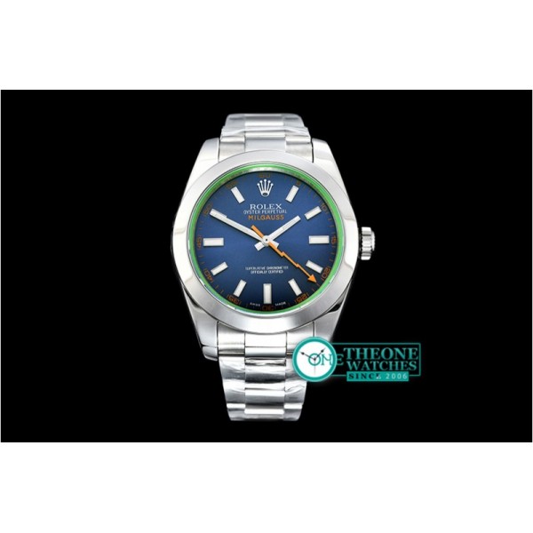 Rolex - Milgauss Z Blue 116400GV SS/SS Blue ARF Asia 3131