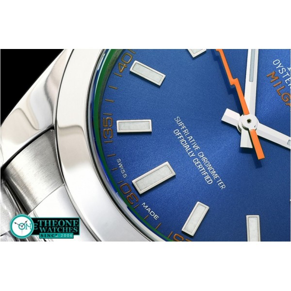 Rolex - Milgauss Z Blue 116400GV SS/SS Blue ARF Asia 2836