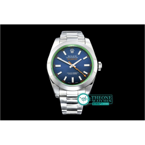 Rolex - Milgauss Z Blue 116400GV SS/SS Blue ARF Asia 2836