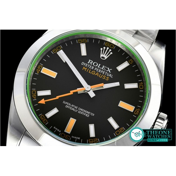 Rolex - Milgauss Black 116400M SS/SS Black ARF Asia 2836