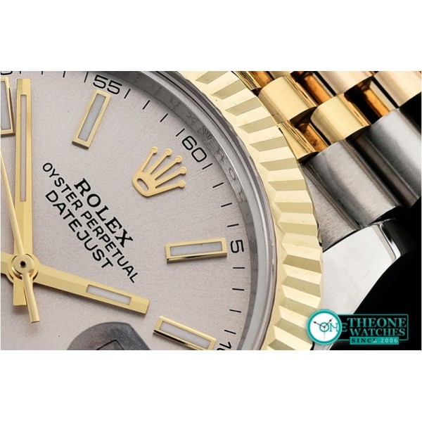 Rolex - DJ2 41mm Jub Flt Wrap YG/SS Grey Stick BP Asia 2836
