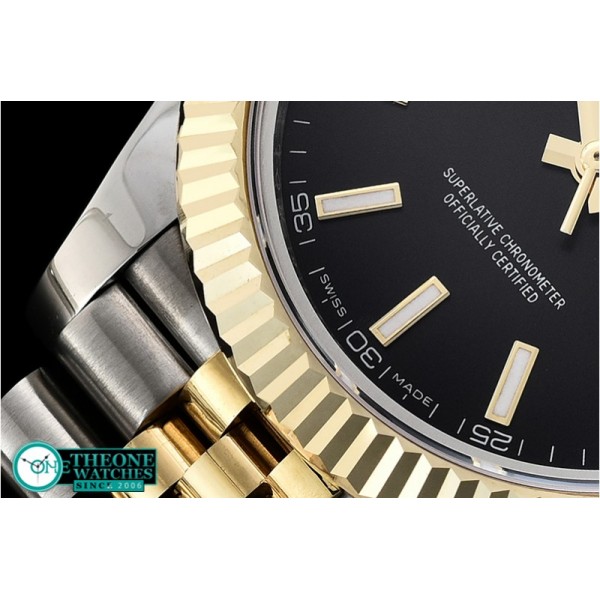 Rolex - DJ2 41mm Jub Flt Wrap YG/SS Black Stick BP Asia 2836