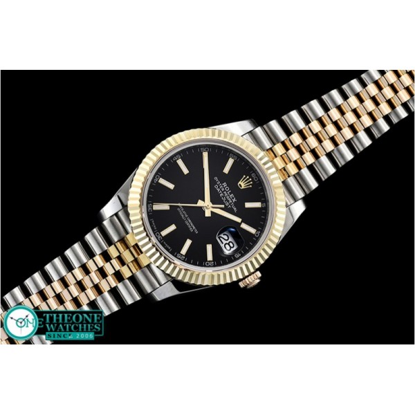 Rolex - DJ2 41mm Jub Flt Wrap YG/SS Black Stick BP Asia 2836