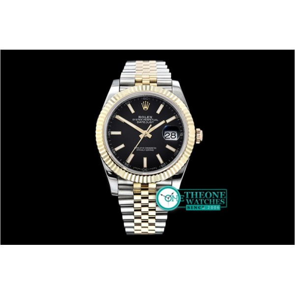 Rolex - DJ2 41mm Jub Flt Wrap YG/SS Black Stick BP Asia 2836