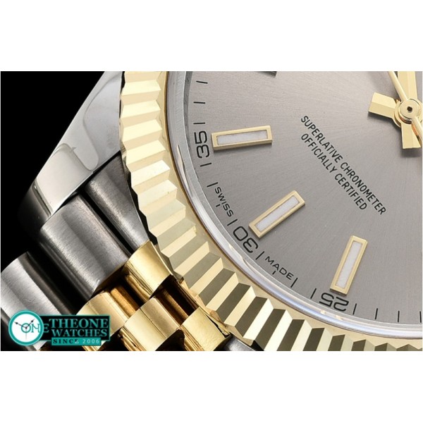 Rolex - DJ2 41mm Jub Flt Wrap YG/SS D Grey Stk BP Asia 2836