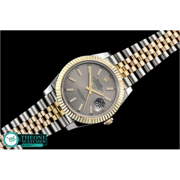 Rolex - DJ2 41mm Jub Flt Wrap YG/SS D Grey Stk BP Asia 2836