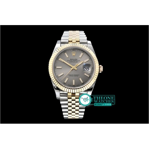 Rolex - DJ2 41mm Jub Flt Wrap YG/SS D Grey Stk BP Asia 2836