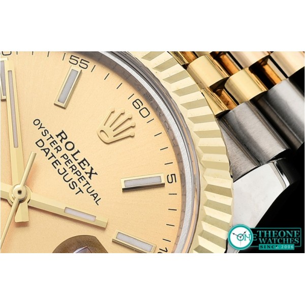 Rolex - DJ2 41mm Jub Flt Wrap YG/SS Gold Stick BP Asia 2836