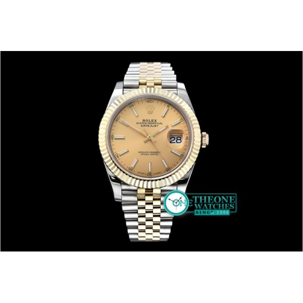 Rolex - DJ2 41mm Jub Flt Wrap YG/SS Gold Stick BP Asia 2836