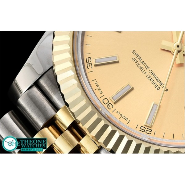 Rolex - DJ2 41mm Jub Flt Wrap YG/SS Gold Stick BP Asia 2836