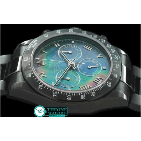 Rolex - PVD/PVD MOP Green Roman Asia 7750 Running Secs @ 6