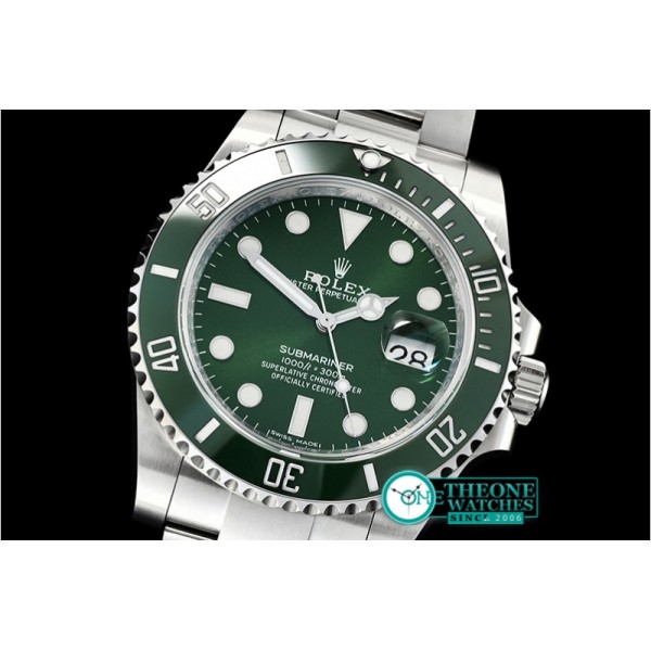 Rolex  - Submariner 116610LV 904L SS/SS Green V9 Noob SH3135