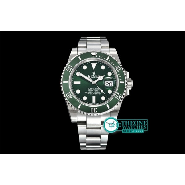 Rolex  - Submariner 116610LV 904L SS/SS Green V9 Noob SH3135