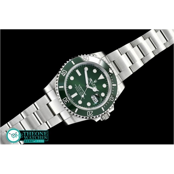 Rolex  - Submariner 116610LV 904L SS/SS Green V9 Noob SH3135