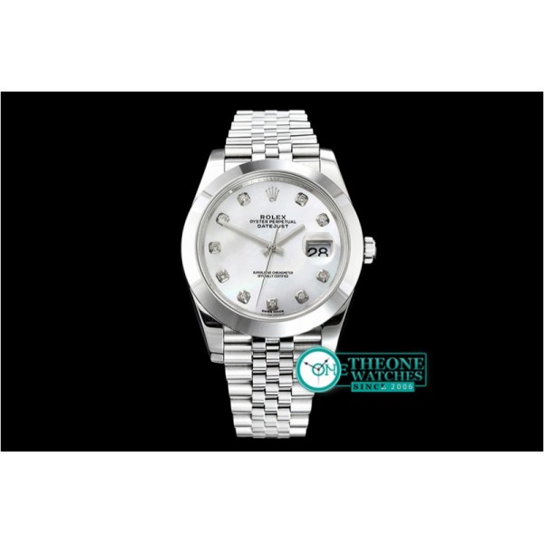 Rolex - DJ2 41mm Jub Smt SS/SS White MOP Diam Noob A3235