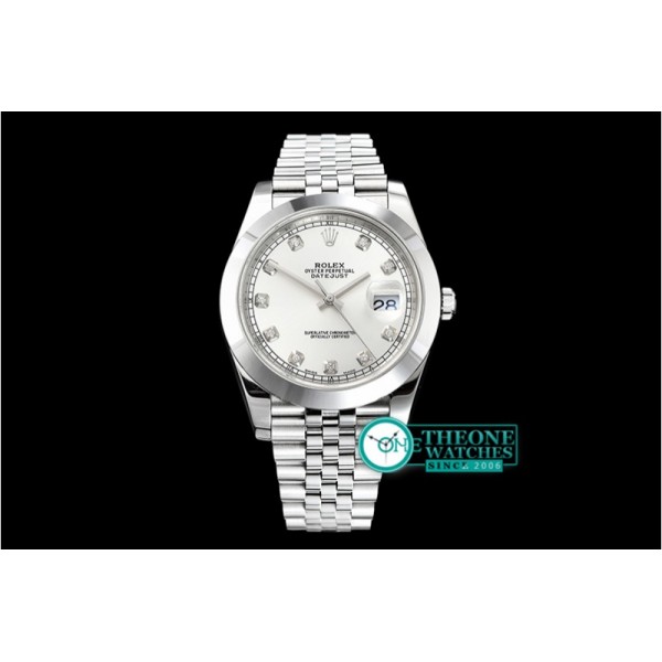 Rolex  - DJ2 41mm Jub Smt SS/SS Silver Diam Noob A3235