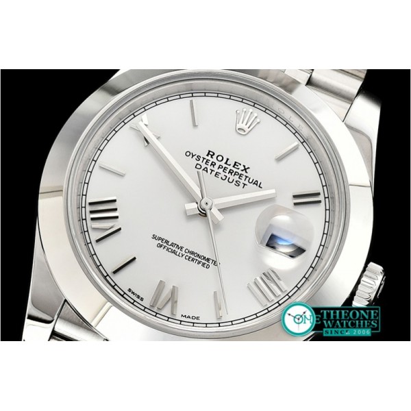 Rolex - DJ2 41mm Jub Smt SS/SS Pearl Wht Roman Noob A3235