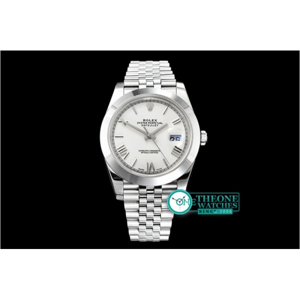 Rolex - DJ2 41mm Jub Smt SS/SS Pearl Wht Roman Noob A3235