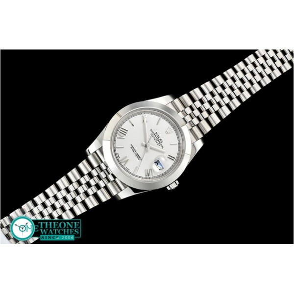 Rolex - DJ2 41mm Jub Smt SS/SS Pearl Wht Roman Noob A3235