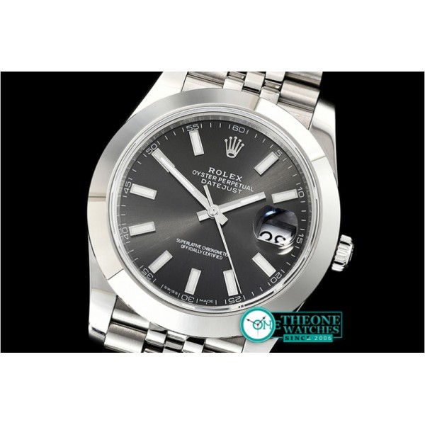Rolex - DJ2 41mm Jub Smt SS/SS Grey Stick Noob A3235