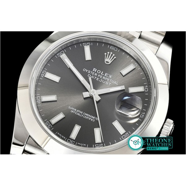 Rolex - DJ2 41mm Jub Smt SS/SS Grey Stick Noob A3235