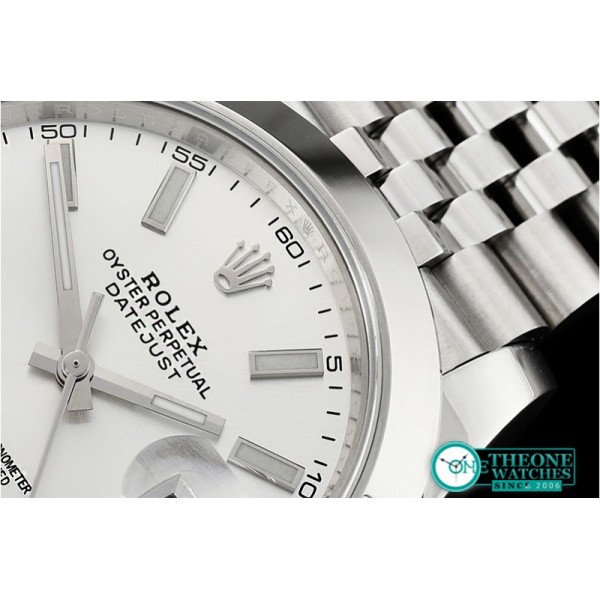 Rolex - DJ2 41mm Jub Smt SS/SS Silver Wht Stick Noob A3235