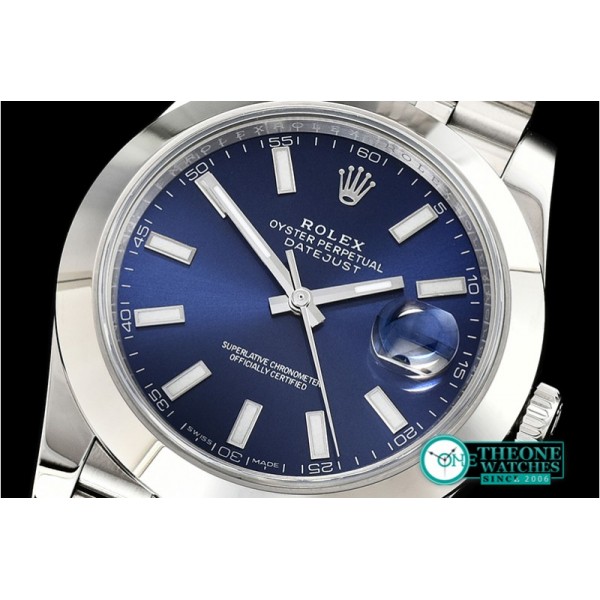 Rolex - DJ2 41mm Jub Smt SS/SS Blue Stick Noob A3235
