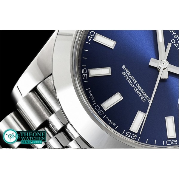 Rolex - DJ2 41mm Jub Smt SS/SS Blue Stick Noob A3235