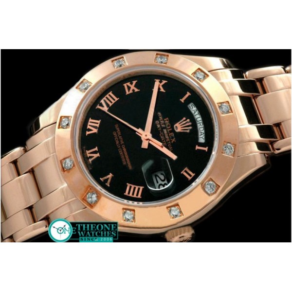 Rolex - RG 12 Diam Bez Black Roman Swiss Eta 2836-2