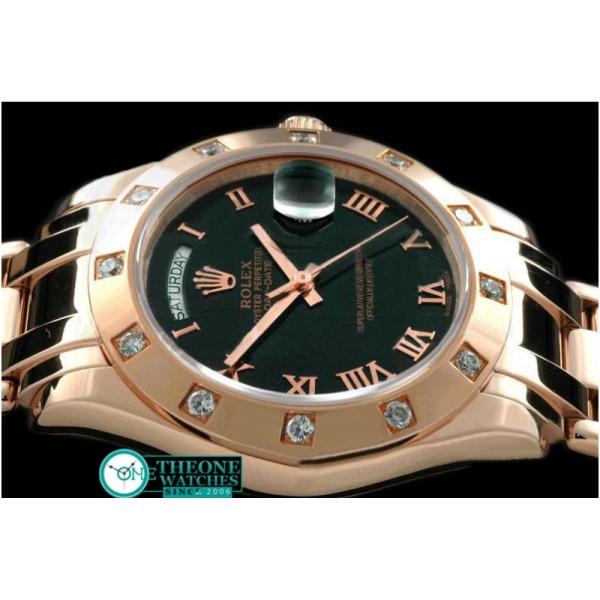 Rolex - RG 12 Diam Bez Black Roman Swiss Eta 2836-2