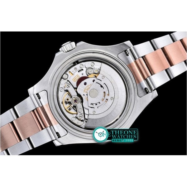 Rolex - YachtMaster Mens 116621 RG/SS Black JF Asia 3135 Mod