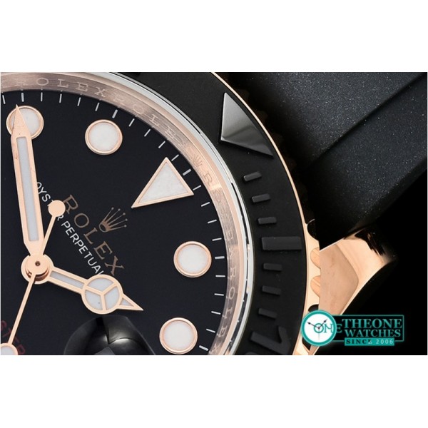 Rolex - YachtMaster 116655 40mm RG/RU Black ARF SH3135 Mod