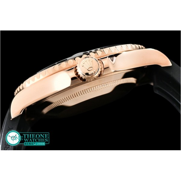 Rolex - YachtMaster 116655 40mm RG/RU Black ARF SH3135 Mod