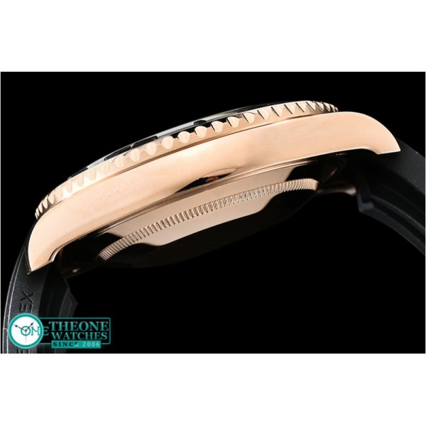 Rolex - YachtMaster 116655 40mm RG/RU Black ARF SH3135 Mod