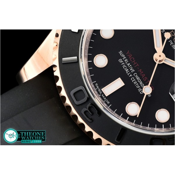 Rolex - YachtMaster 116655 40mm RG/RU Black ARF SH3135 Mod