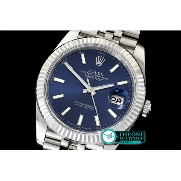 Rolex  - Datejust 2 41mm Jub Flt SS/SS Blue Sticks Asia 3235