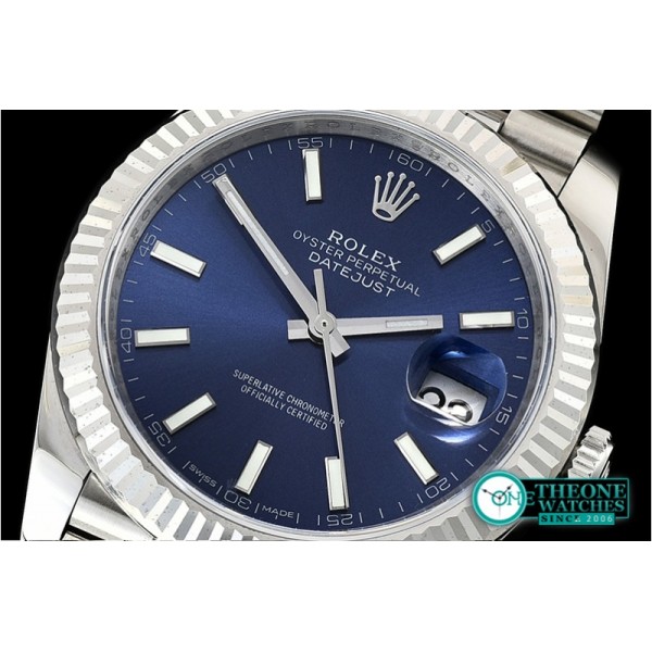 Rolex  - Datejust 2 41mm Jub Flt SS/SS Blue Sticks Asia 3235