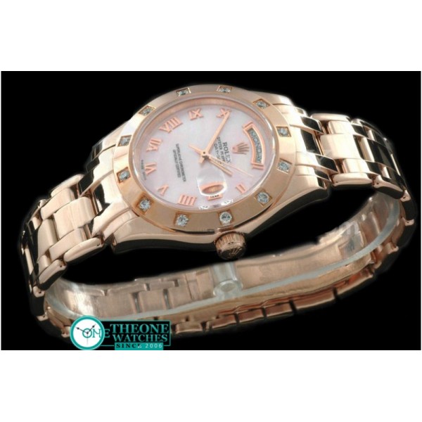 Rolex - RG 12 Diam Bez MOP Pink Roman Swiss Eta 2836-2