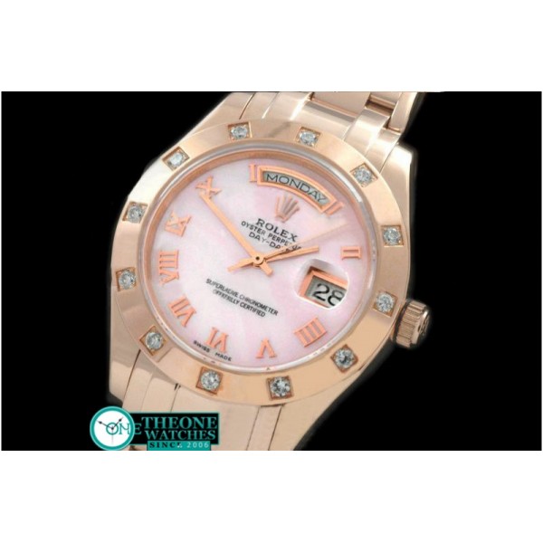 Rolex - RG 12 Diam Bez MOP Pink Roman Swiss Eta 2836-2