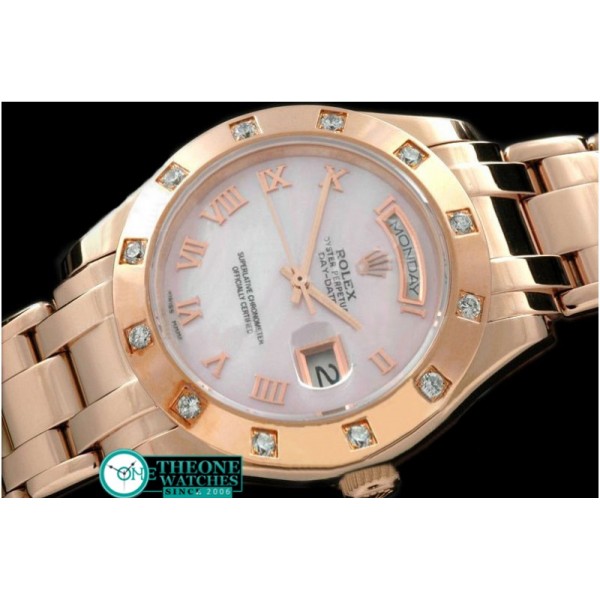 Rolex - RG 12 Diam Bez MOP Pink Roman Swiss Eta 2836-2