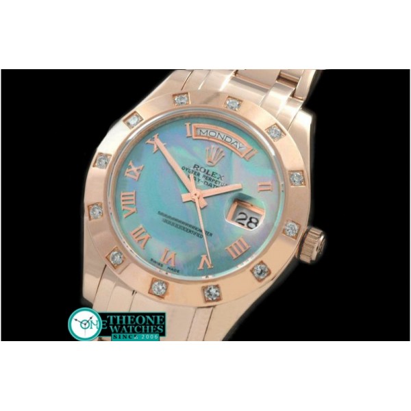 Rolex - RG 12 Diam Bez MOP Blue Roman Swiss Eta 2836-2