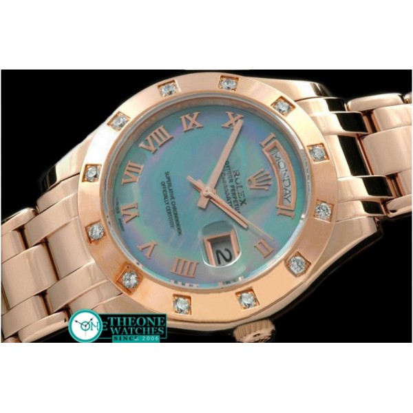 Rolex - RG 12 Diam Bez MOP Blue Roman Swiss Eta 2836-2