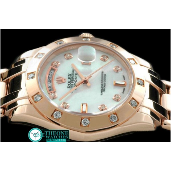 Rolex - RG 12 Diam Bez MOP White Diam Swiss Eta 2836-2