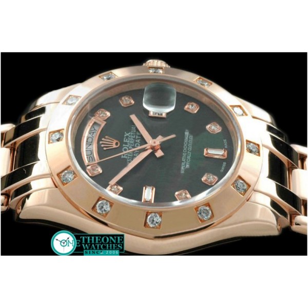 Rolex - RG 12 Diam Bez MOP Black Diam Swiss Eta 2836-2