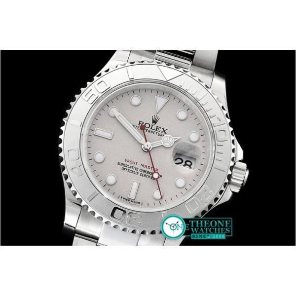 Rolex - YachtMaster Mens 116622 904L SS/SS Grey GMF Asia 3135