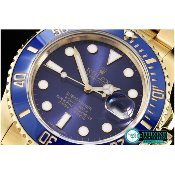 Rolex - Submariner 116618 YG/YG Blue BP V2 SP Asia 3135