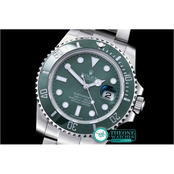 Rolex - Submariner 116610LV SS/SS Green BP V2 SP A3135 Mod