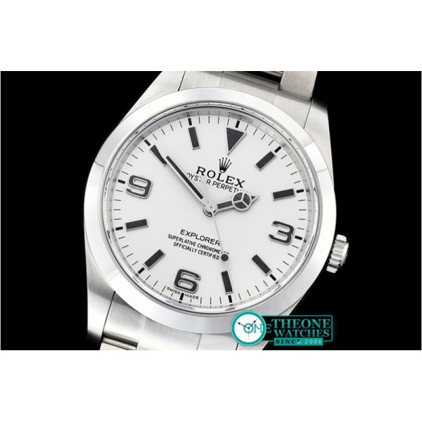 Rolex - Explorer 1 Ref.214270 39mm Ftsy SS/SS Wht BP A3132