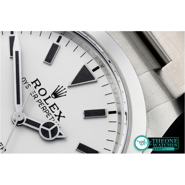 Rolex - Explorer 1 Ref.214270 39mm Ftsy SS/SS Wht BP A3132