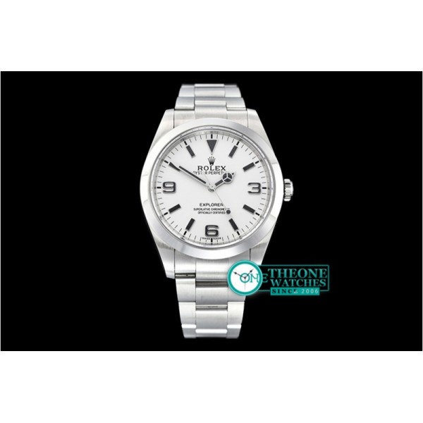 Rolex - Explorer 1 Ref.214270 39mm Ftsy SS/SS Wht BP A3132